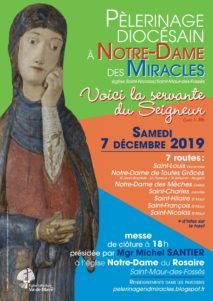 Pèlerinage diocésain à Notre-Dame des Miracles  samedi 7 décembre