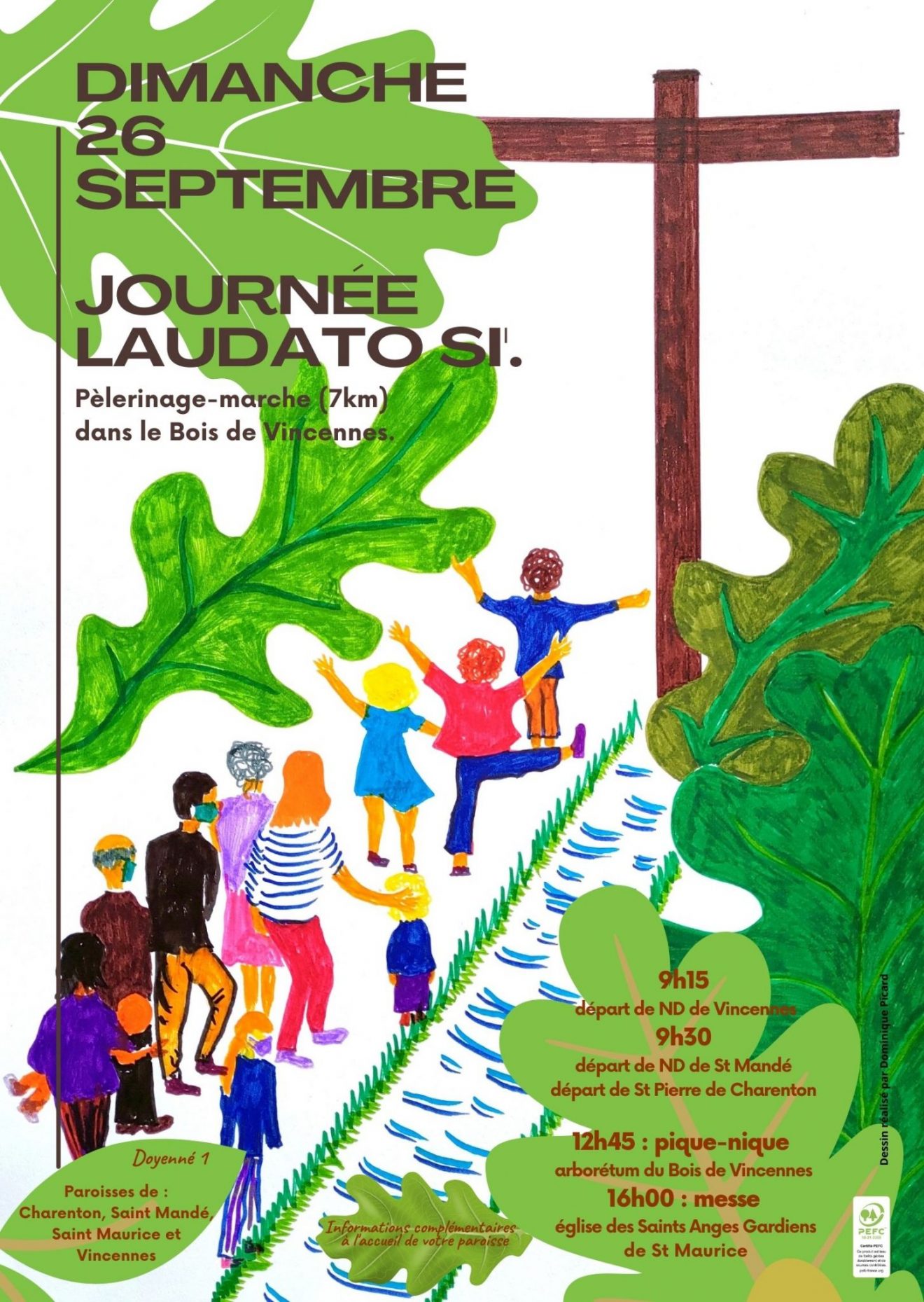 Journée Laudato Si le 26 septembre : pèlerinage-marche dans le bois de Vincennes