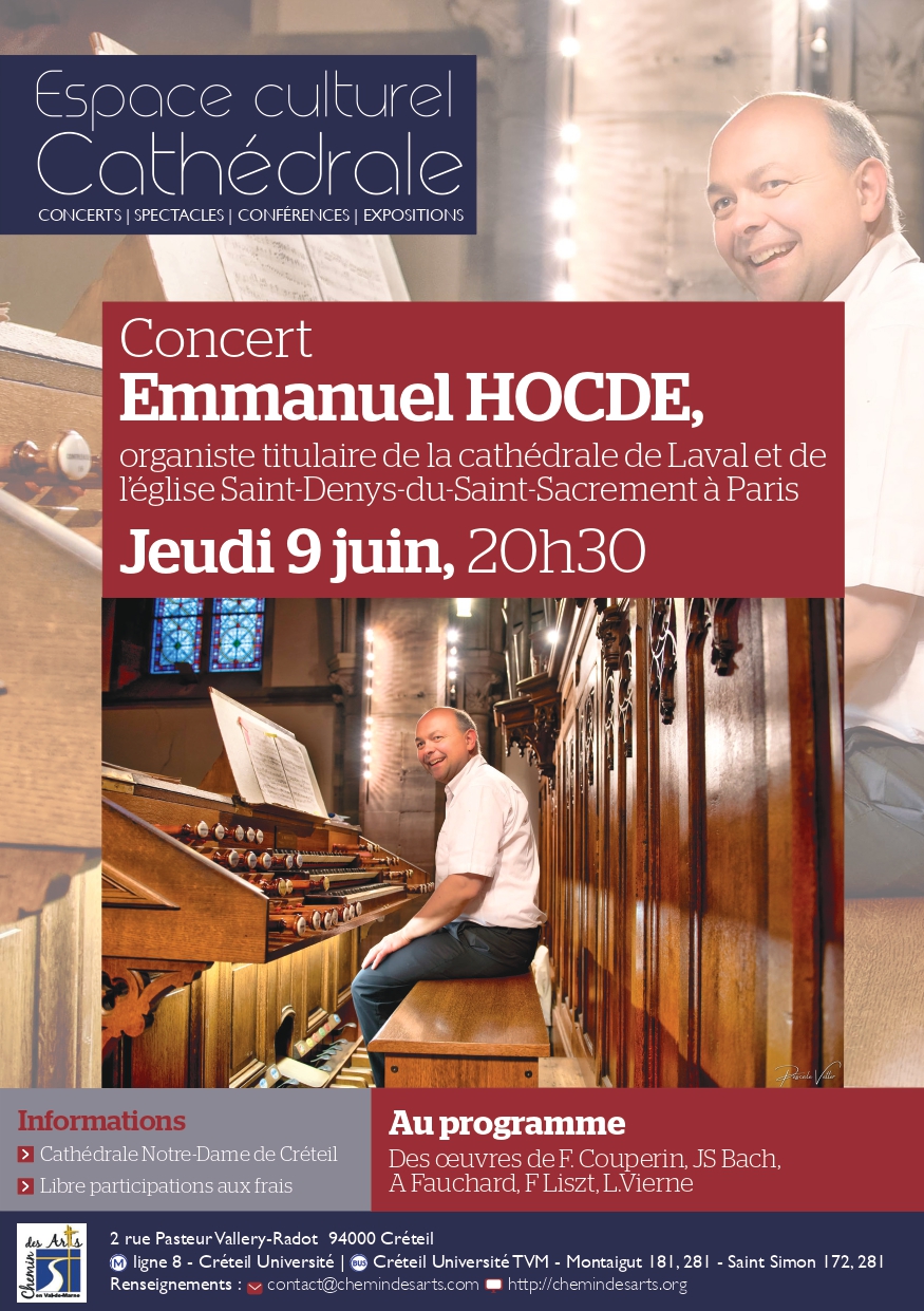 Concert d’orgue avec Emmanuel Hocdé 