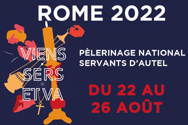 Pèlerinage des servants d'autel à Rome du 22 au 26 août 2022