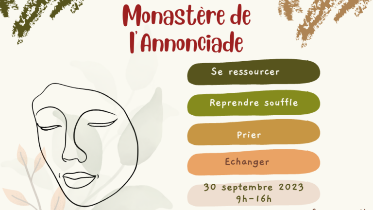 30 septembre 2023 : Journée des accompagnateurs au monastère de l’Annonciade