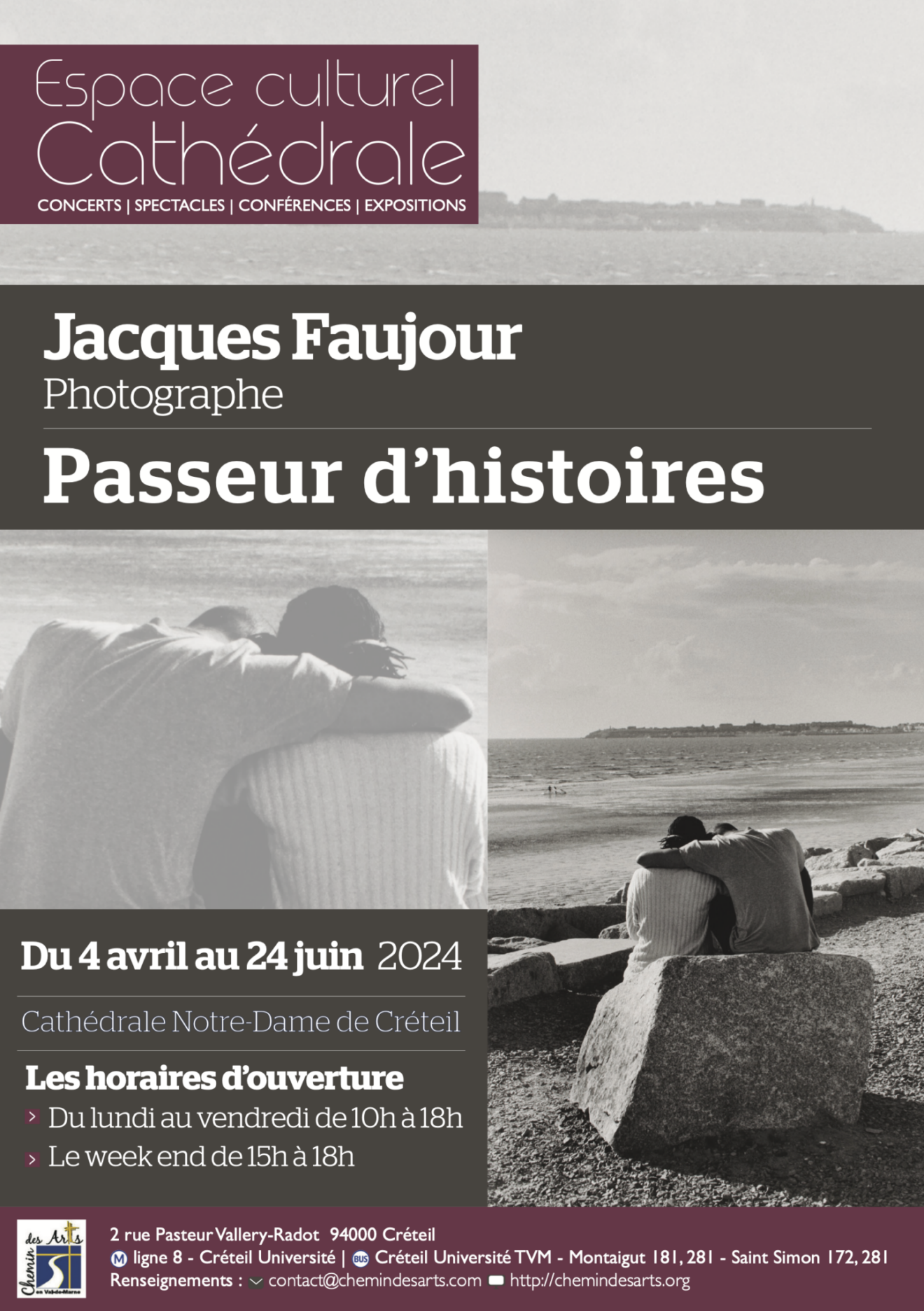 2024-04-03-affiche A5-expo Jacques Faujour - BDEF