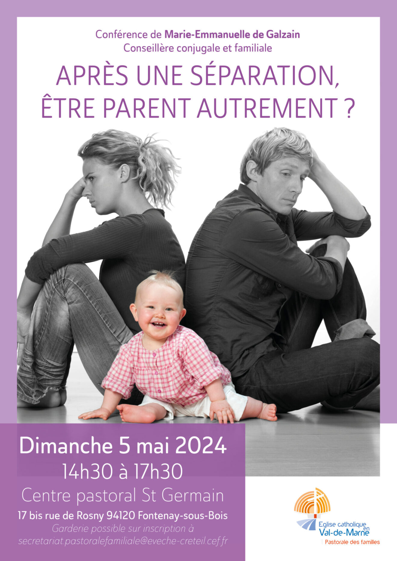 Conférence ＂Après une séparation, être parent autrement ?＂ le 5 mai à Fontenay-sous-Bois